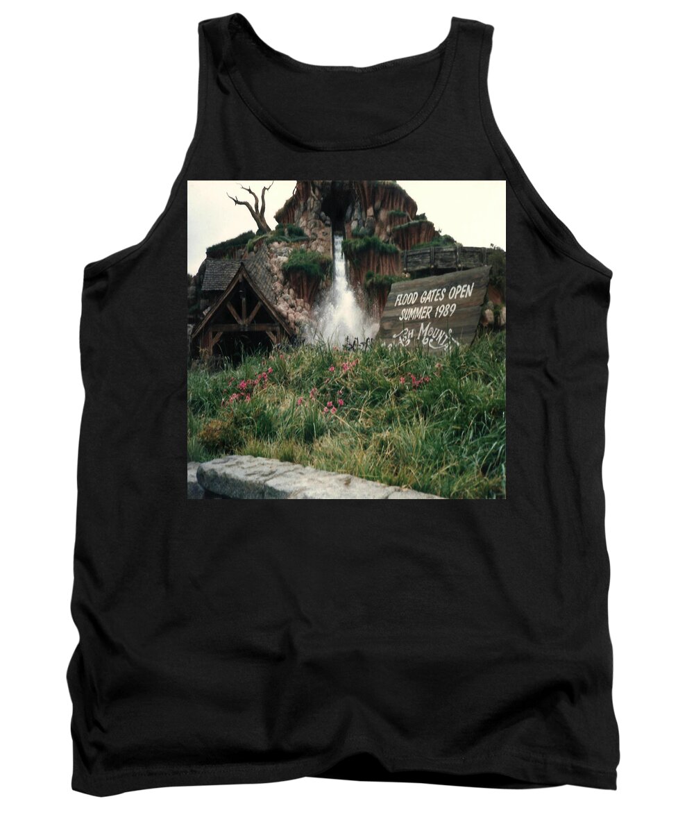 Disneyland Tank Top featuring the photograph Splash Mountain Before Opening by Chris Fulks