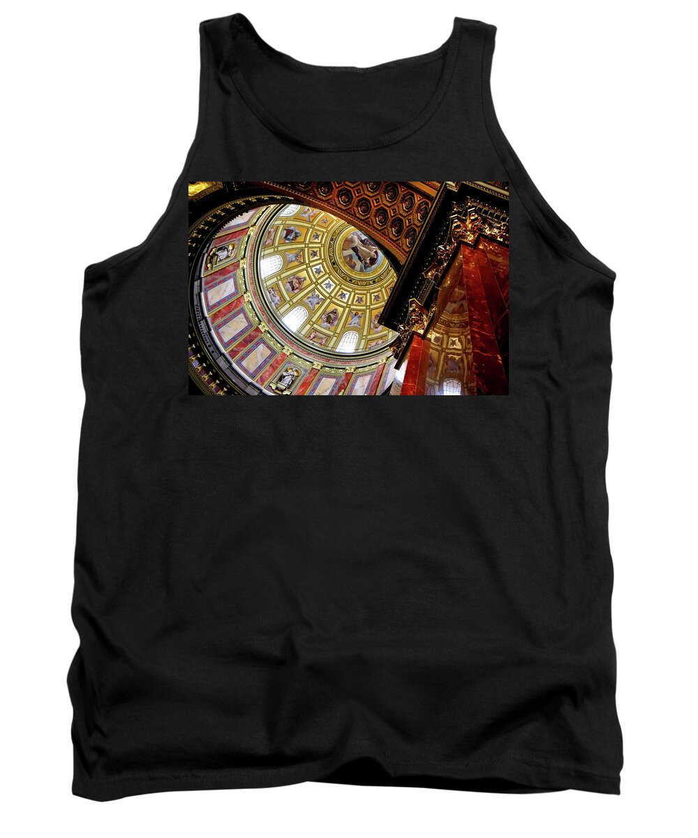 Budapest Tank Top featuring the photograph St. Stephen's Budapest by KG Thienemann