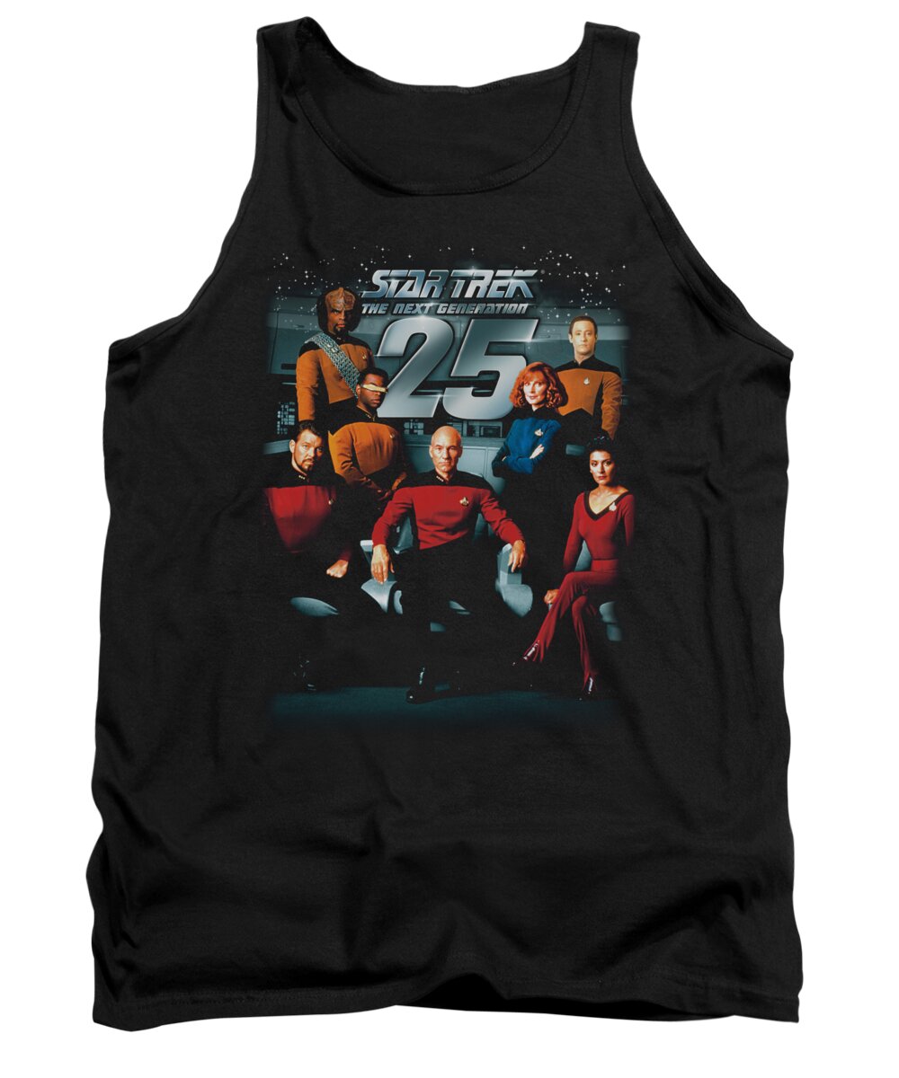 Star Trek Tank Top featuring the digital art Star Trek - 25th Anniversary Crew by Brand A