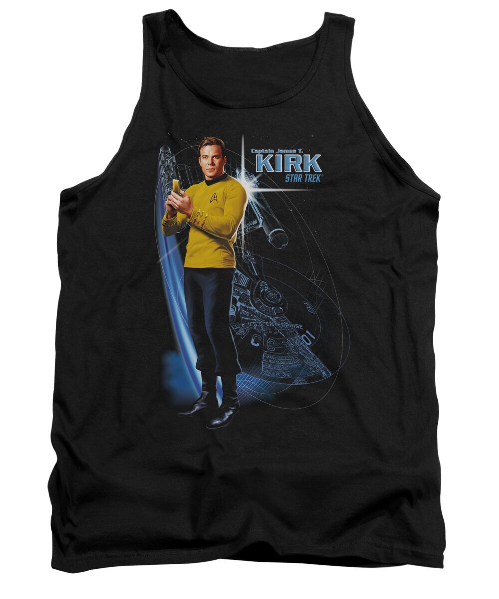 Star Trek Tank Top featuring the digital art Star Trek - Galactic Kirk by Brand A