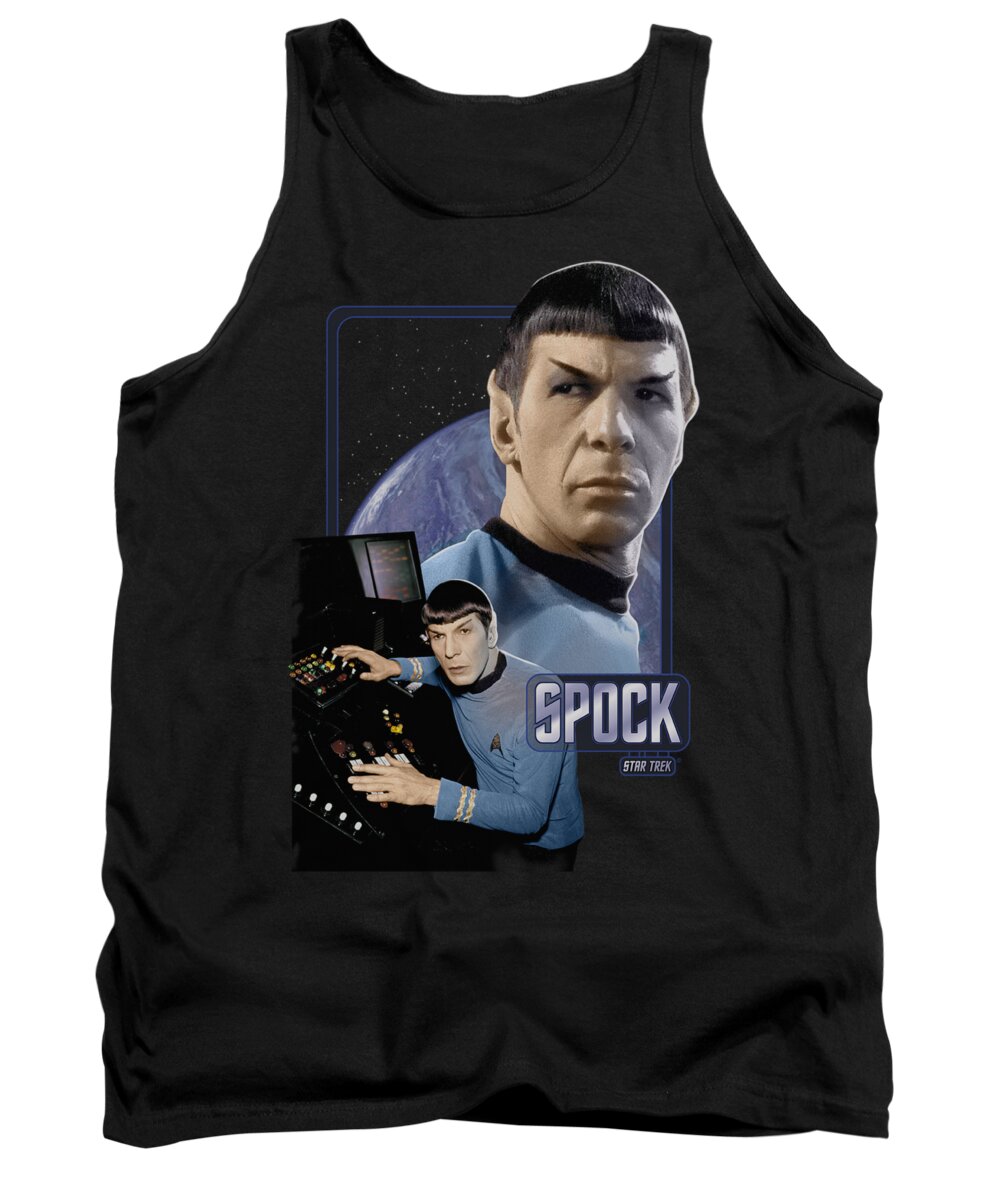 Star Trek Tank Top featuring the digital art Star Trek - Spock by Brand A