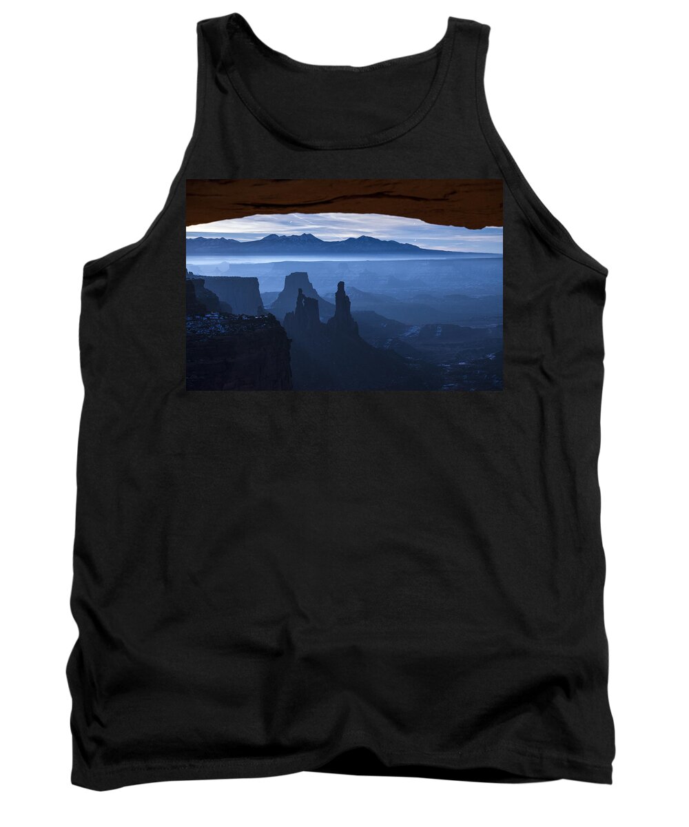 Utah Tank Top featuring the photograph Starlit Mesa by Dustin LeFevre