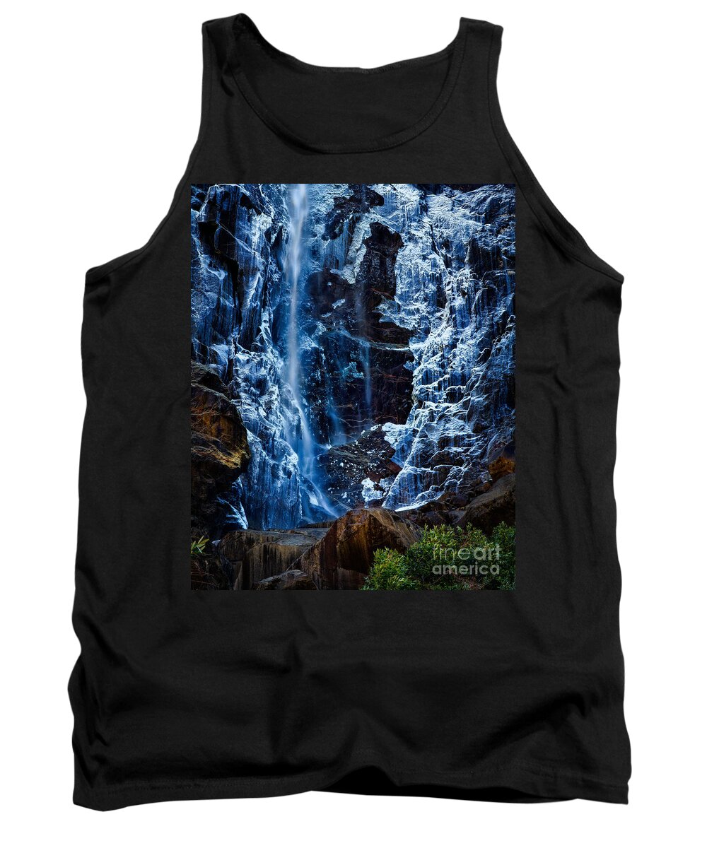 Yosemite Tank Top featuring the photograph Start of Spring Bridalvail Fall by Anthony Michael Bonafede
