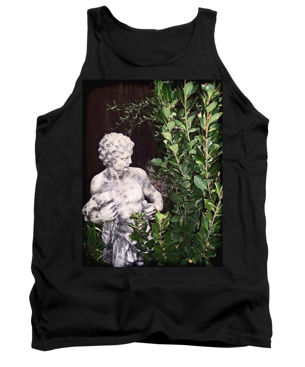 Statue Tank Top featuring the photograph Statue 1 by Pamela Cooper