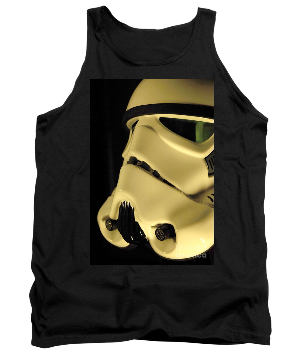 Stormtrooper Tank Top featuring the photograph Stormtrooper Helmet 112 by Micah May