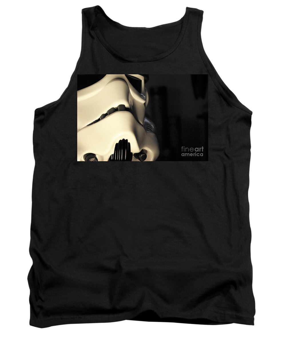 Stormtrooper Tank Top featuring the photograph Stormtrooper Helmet 115 by Micah May