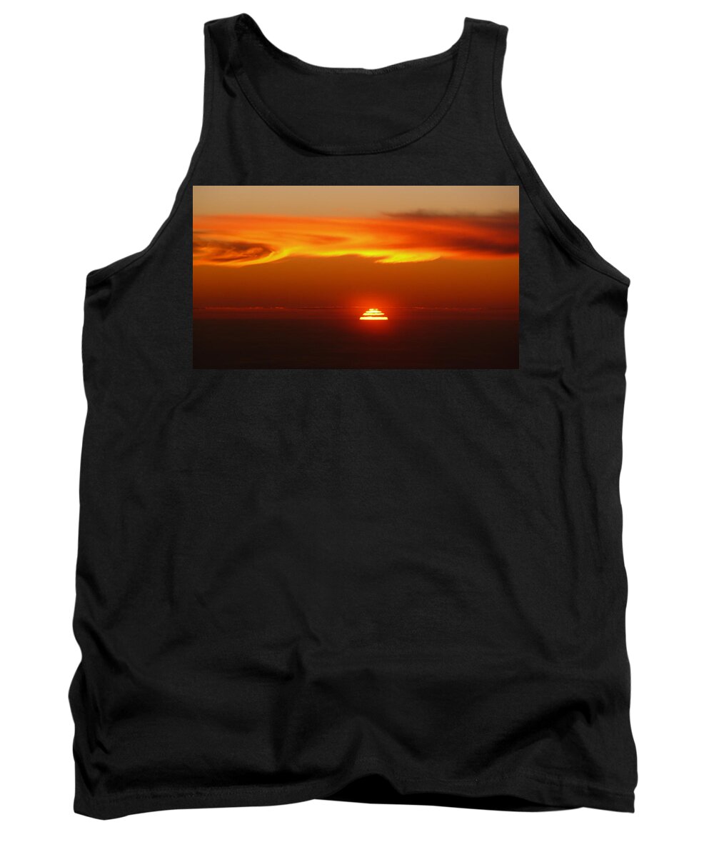 Sun Tank Top featuring the photograph Sun Fire by Evelyn Tambour