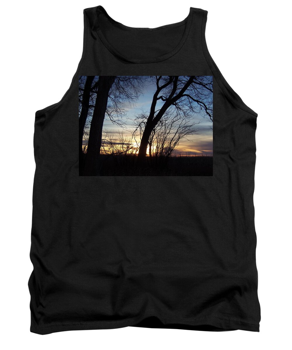 Sunset Tank Top featuring the photograph Idaho Sunset 1 by Larry Campbell