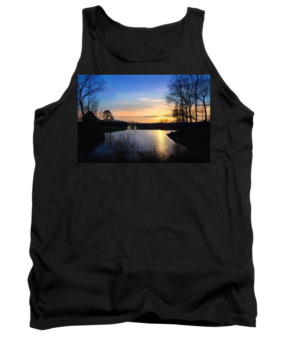 Sunset Tank Top featuring the photograph Sunset by Melinda Fawver