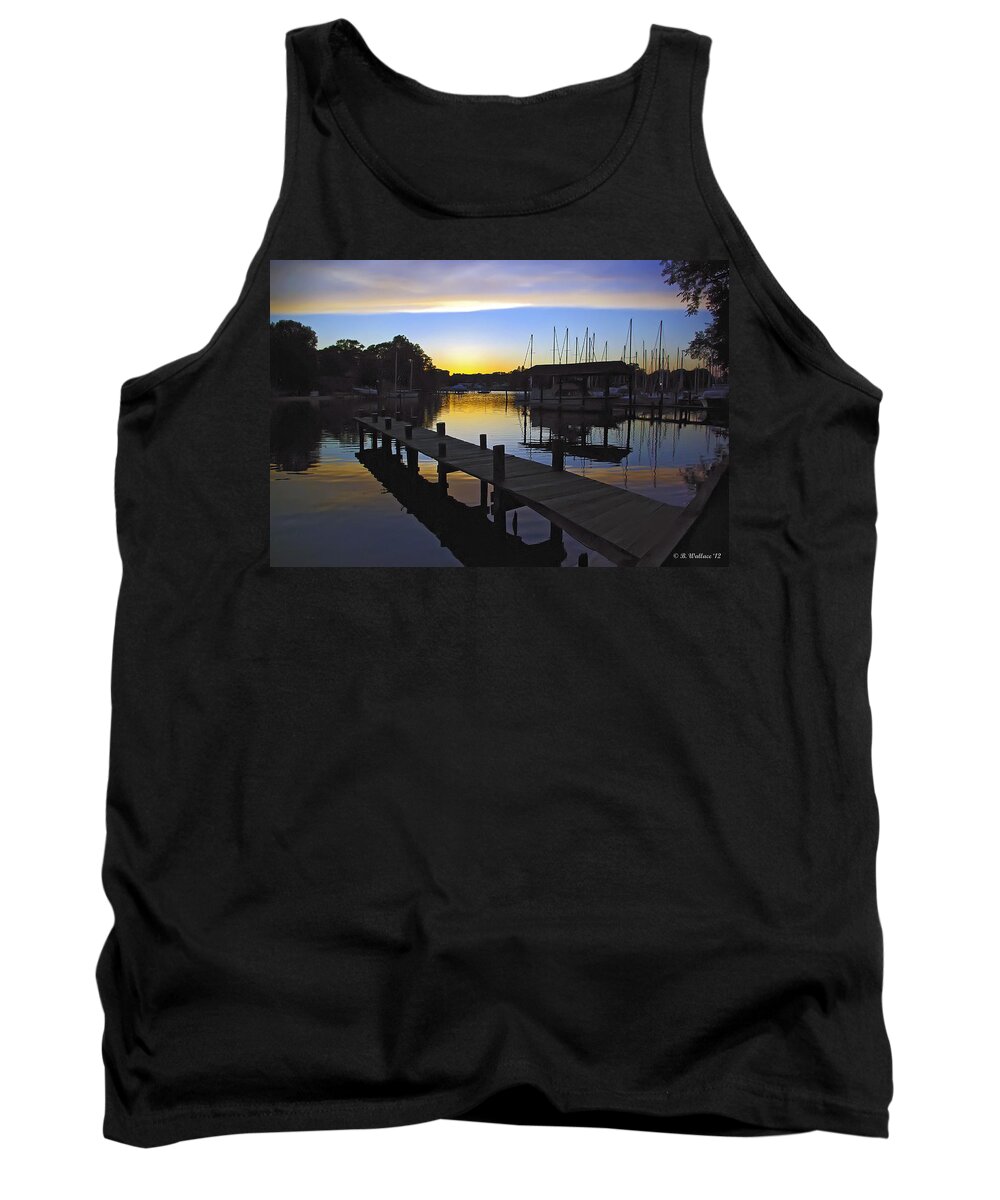 2d Tank Top featuring the photograph Sunset Silhouette by Brian Wallace