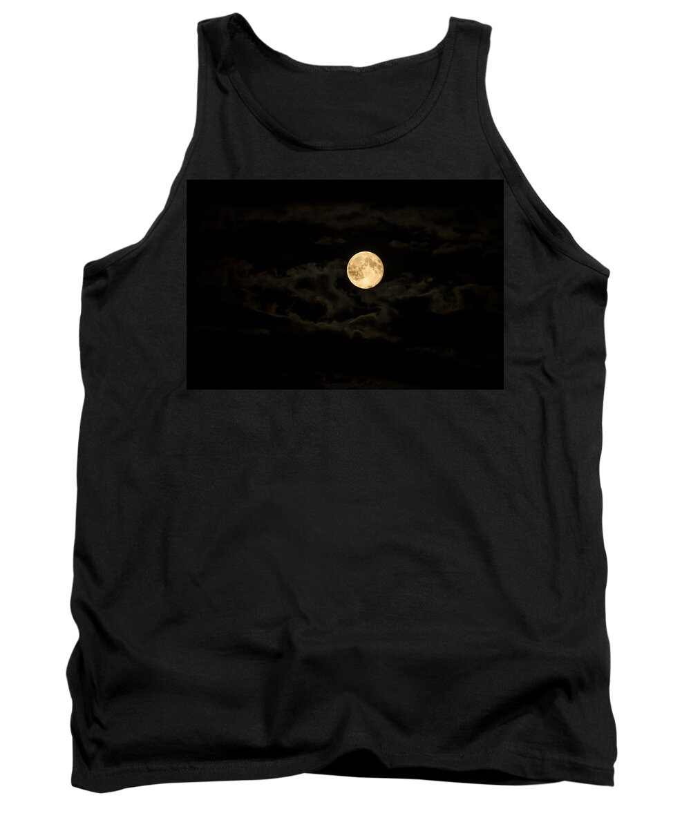 Moon Tank Top featuring the photograph Super Moon by Spikey Mouse Photography