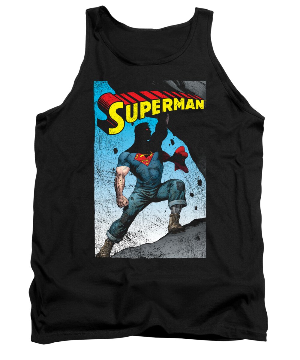  Tank Top featuring the digital art Superman - Alternate by Brand A
