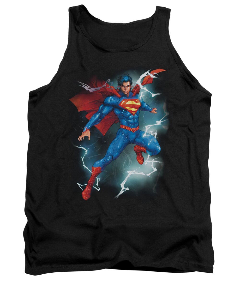 Superman Tank Top featuring the digital art Superman - Annual #1 Cover by Brand A
