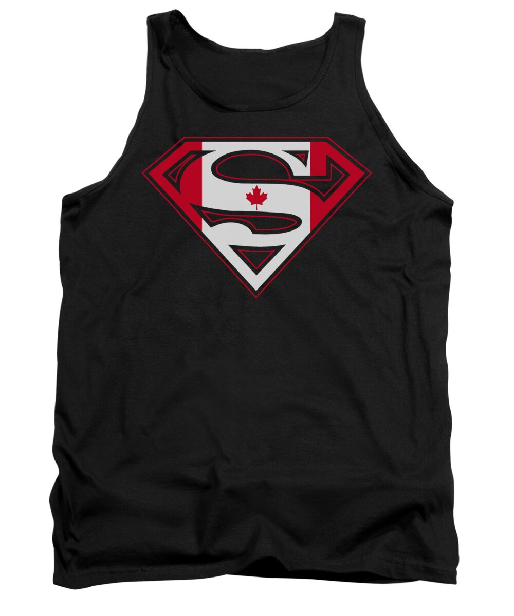  Tank Top featuring the digital art Superman - Canadian Shield by Brand A