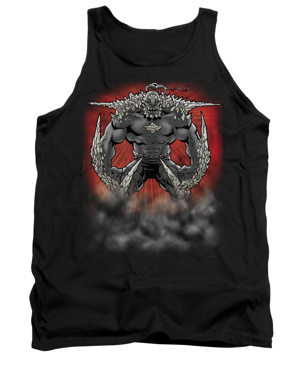 Superman Tank Top featuring the digital art Superman - Doomsday Dust by Brand A