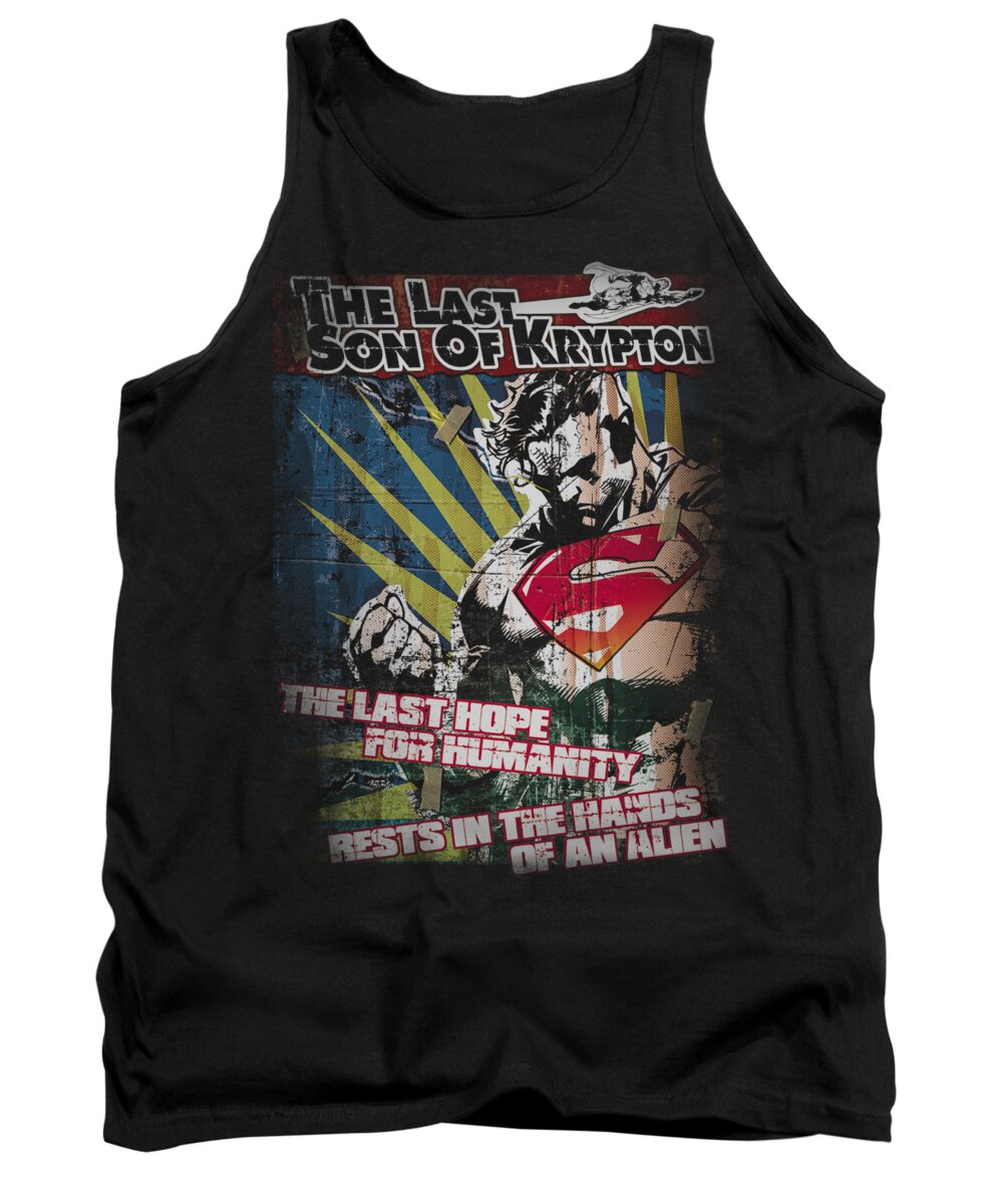  Tank Top featuring the digital art Superman - Last Hope by Brand A