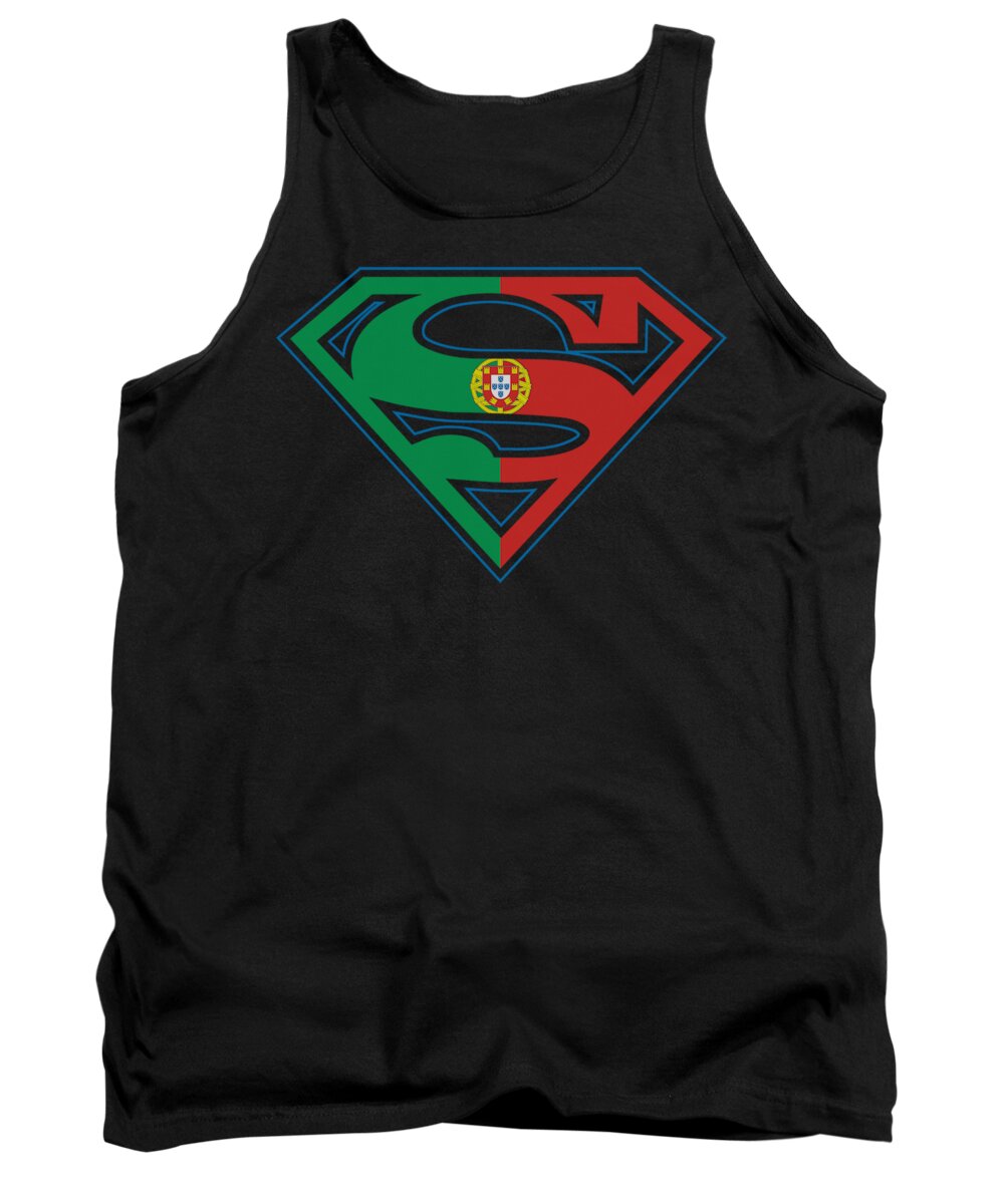  Tank Top featuring the digital art Superman - Portugal Shield by Brand A