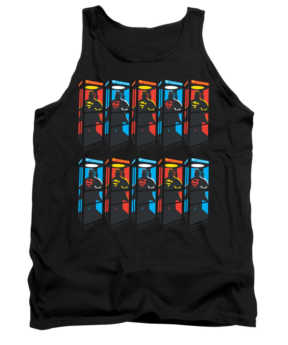  Tank Top featuring the digital art Superman - Super Booths by Brand A