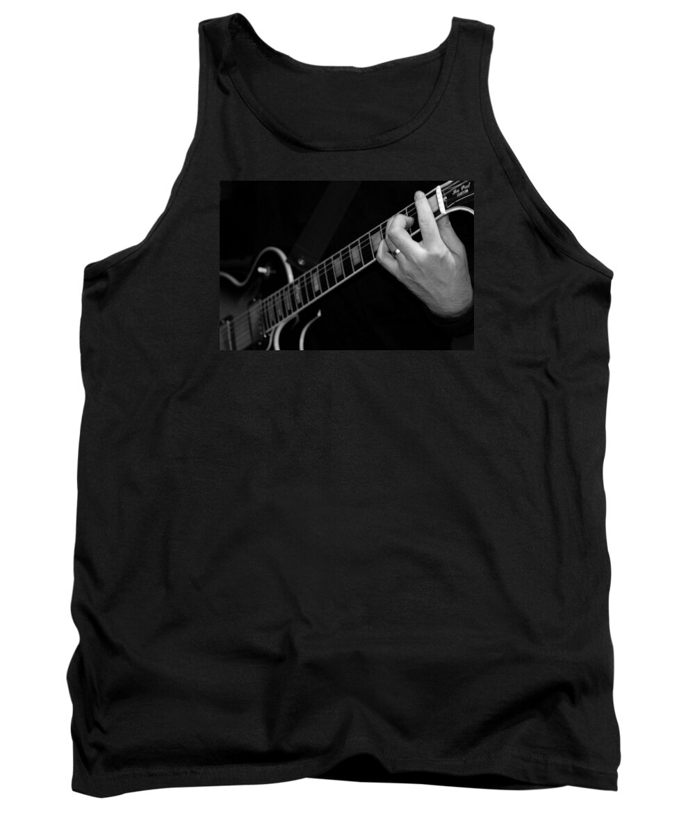 Music Tank Top featuring the photograph Sweet sounds in Black and White by John Stuart Webbstock