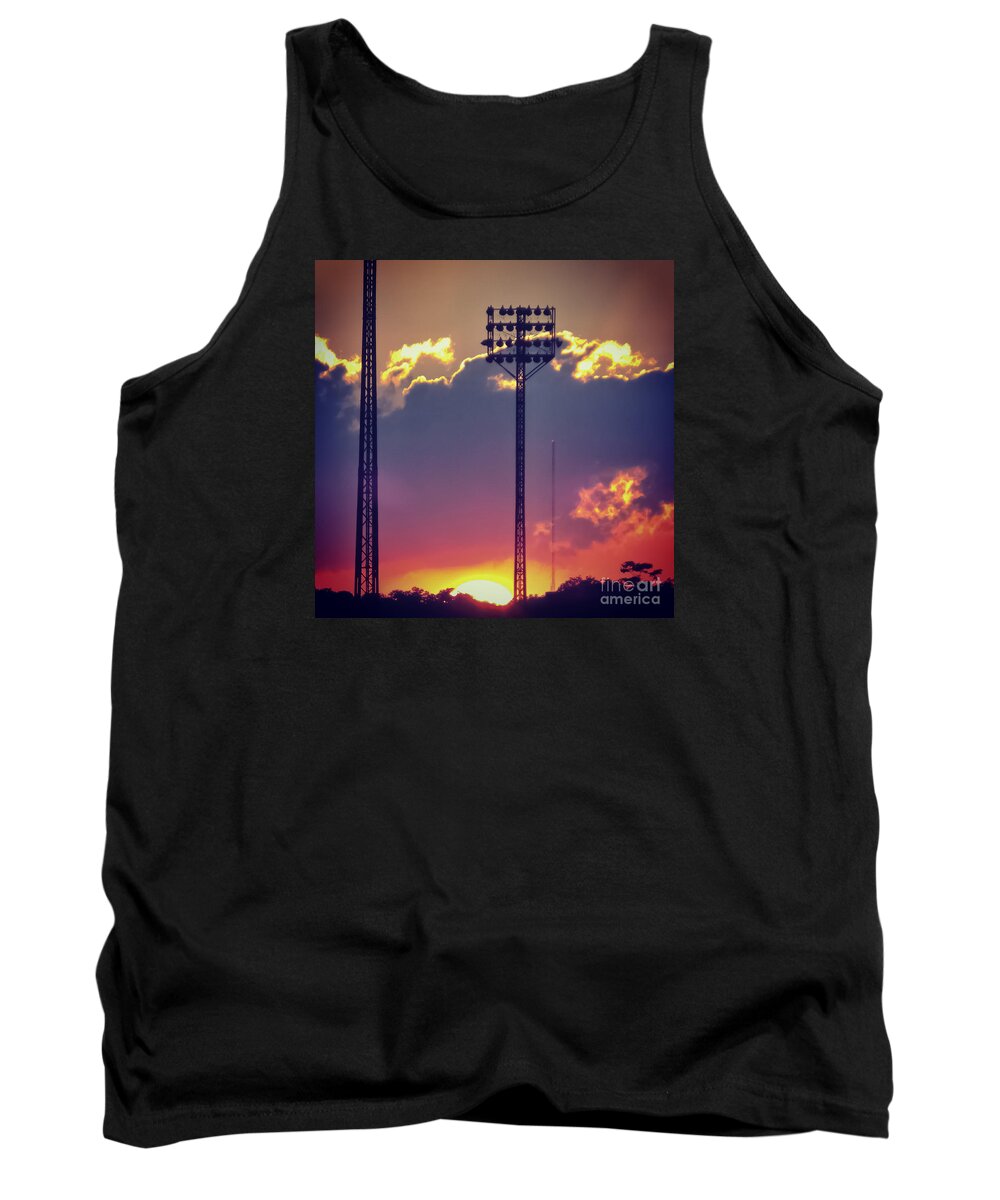 Dusk Tank Top featuring the photograph Switching Shifts by Charlie Cliques