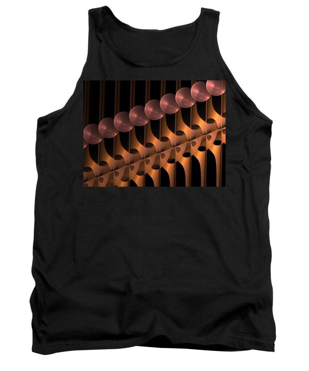 Abstract Tank Top featuring the digital art Symphony by Gabiw Art