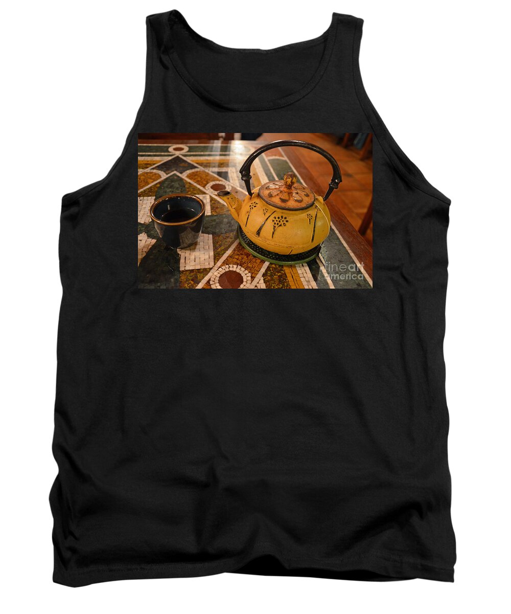 Tea Time In Asia Tank Top featuring the photograph Tea Time in Asia by Robert Meanor