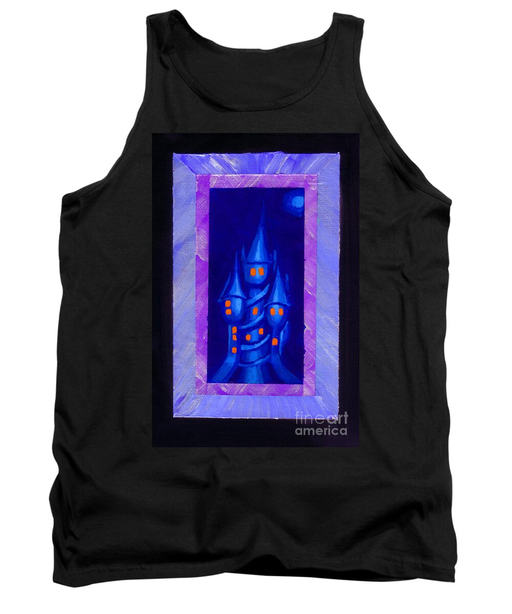  Tank Top featuring the painting The Castle by Joey Gonzalez