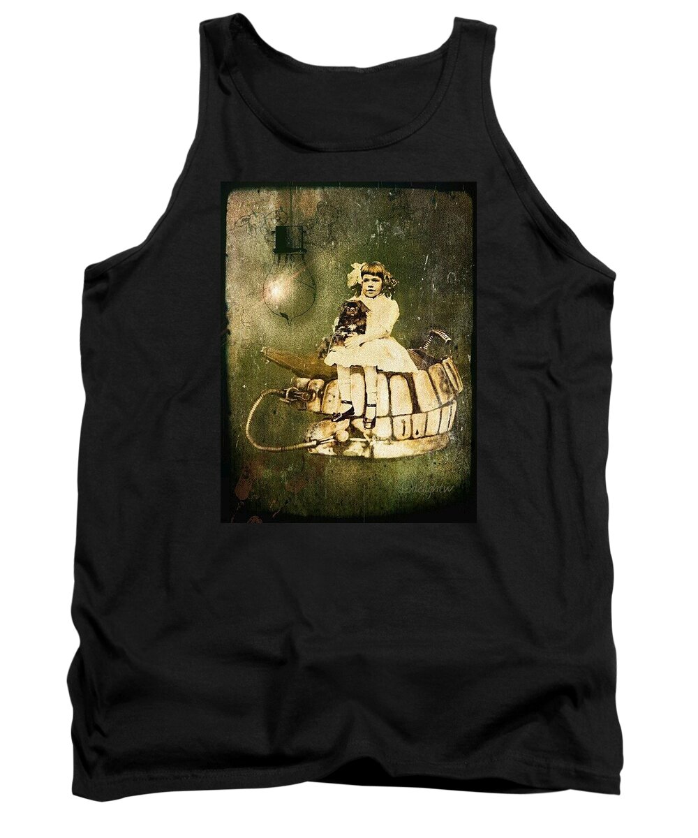 Vintage Tank Top featuring the digital art The Dentist Is In by Delight Worthyn