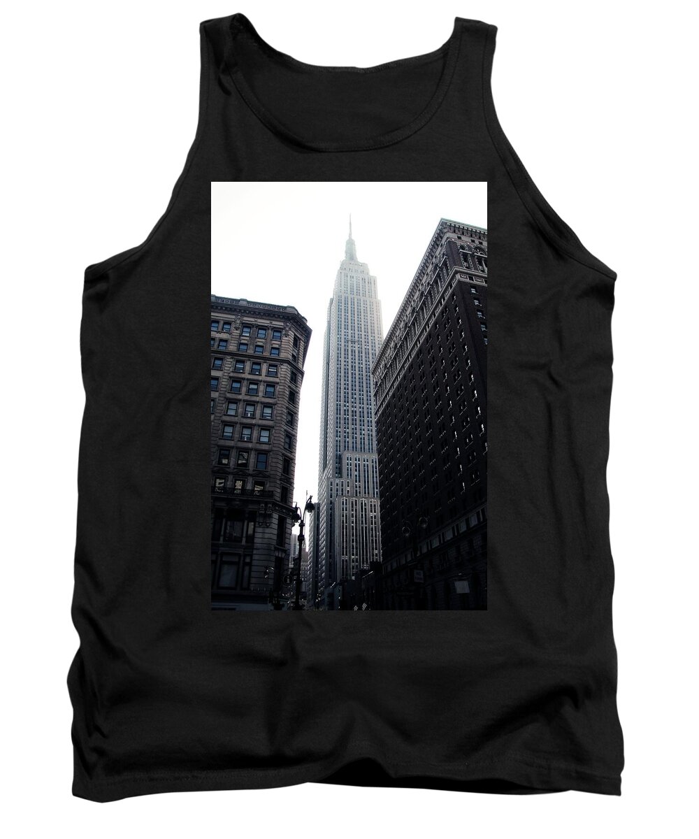 New York Tank Top featuring the photograph The Empire State Building by Zinvolle Art