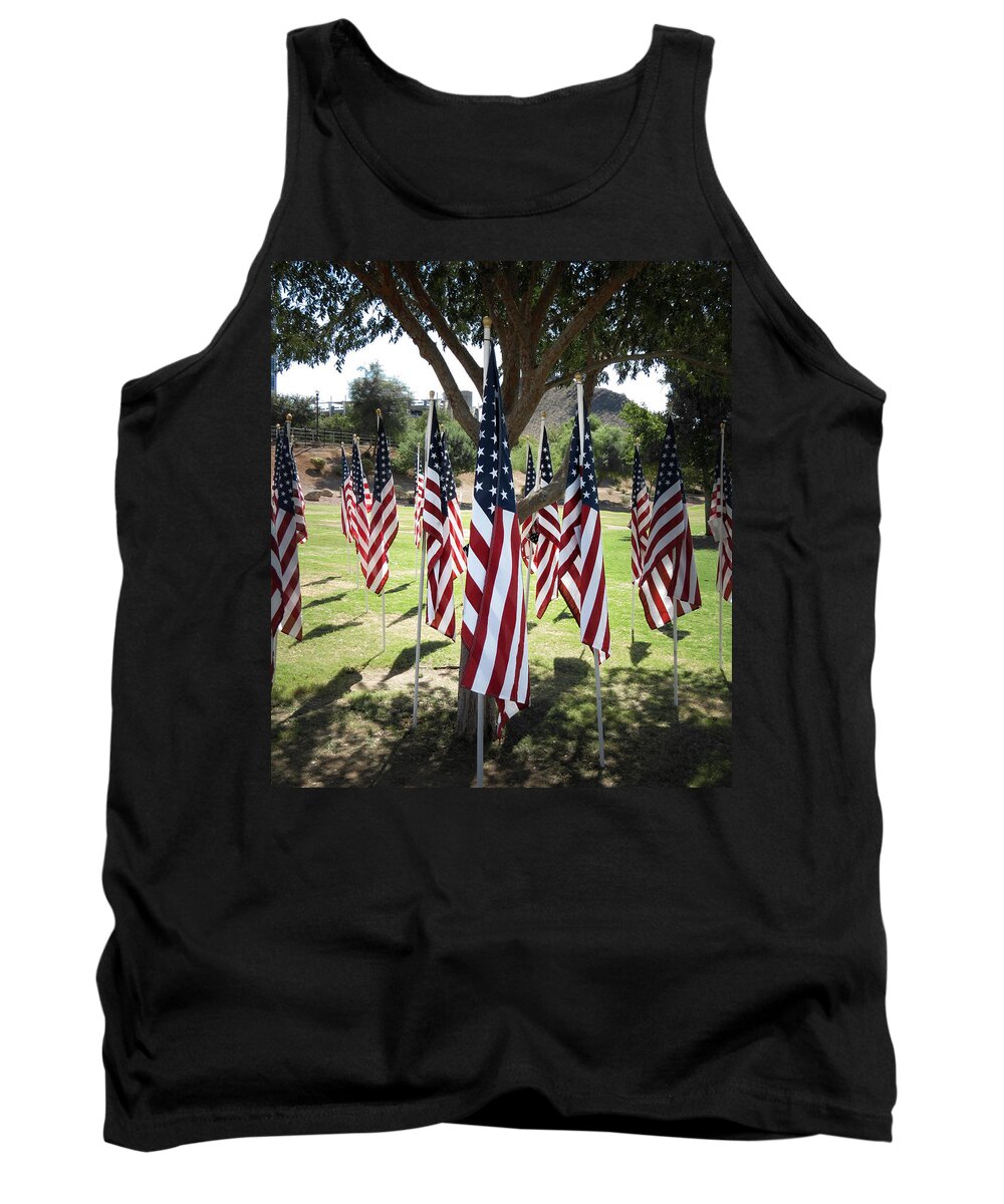 Tempe Town Lake Tank Top featuring the photograph The Healing Field by Laurel Powell