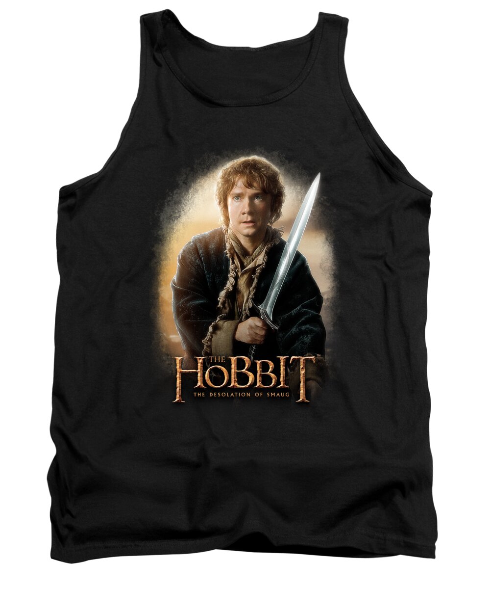  Tank Top featuring the digital art The Hobbit - Bilbo And Sting by Brand A