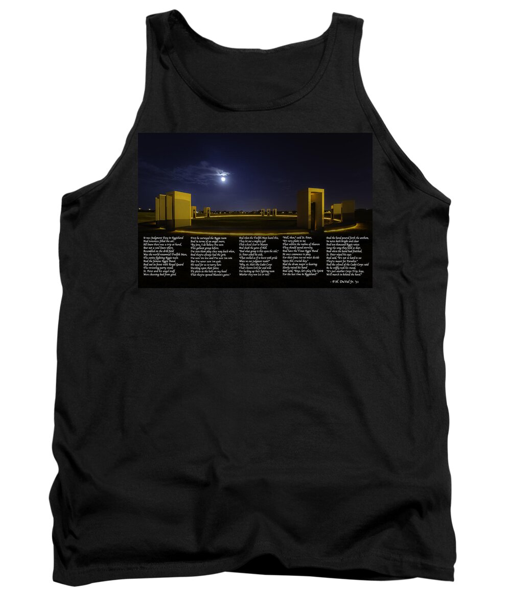 Texas A&m University Tank Top featuring the photograph The Last Corps Trip by David Morefield