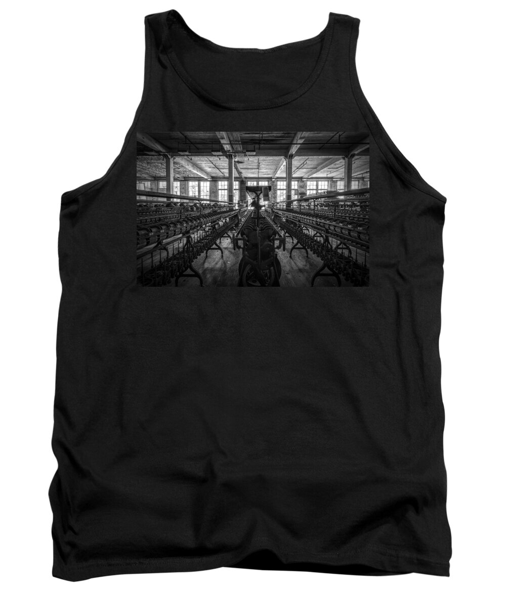 Urbex Tank Top featuring the photograph The Line. by Rob Dietrich