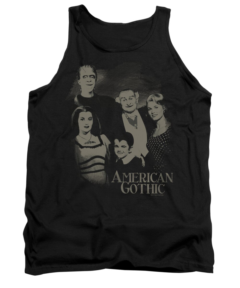 The Munsters Tank Top featuring the digital art The Munsters - American Gothic by Brand A