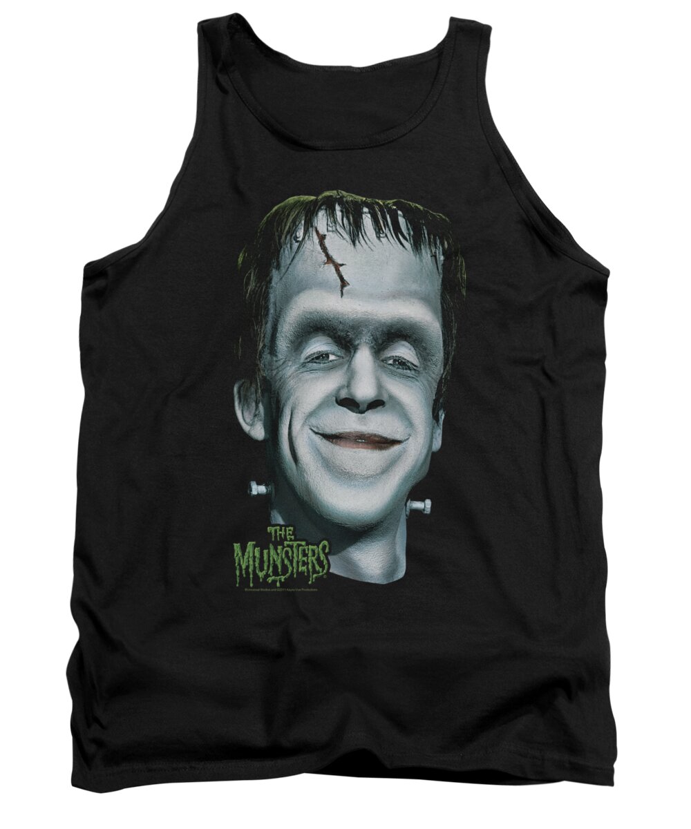 The Munsters Tank Top featuring the digital art The Munsters - Herman's Head by Brand A
