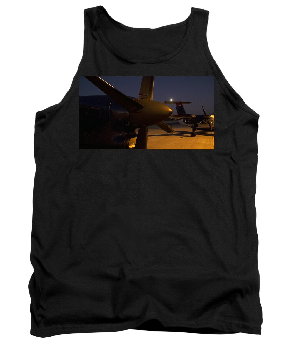 Aviation Tank Top featuring the photograph The Night II by Greg Reed