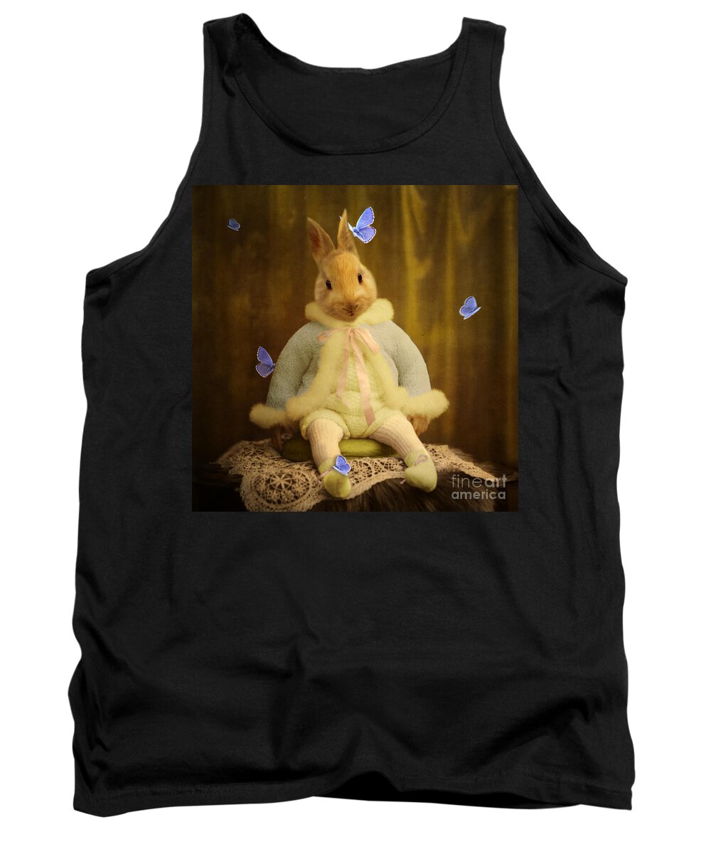 Rabbit Tank Top featuring the photograph The Poet by Martine Roch