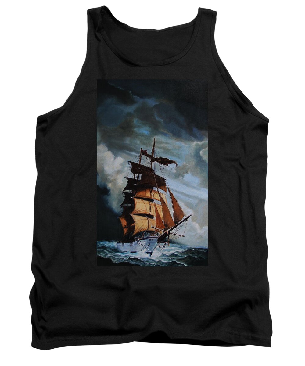 Whelan Art Tank Top featuring the painting The Sea Wolf by Patrick Whelan