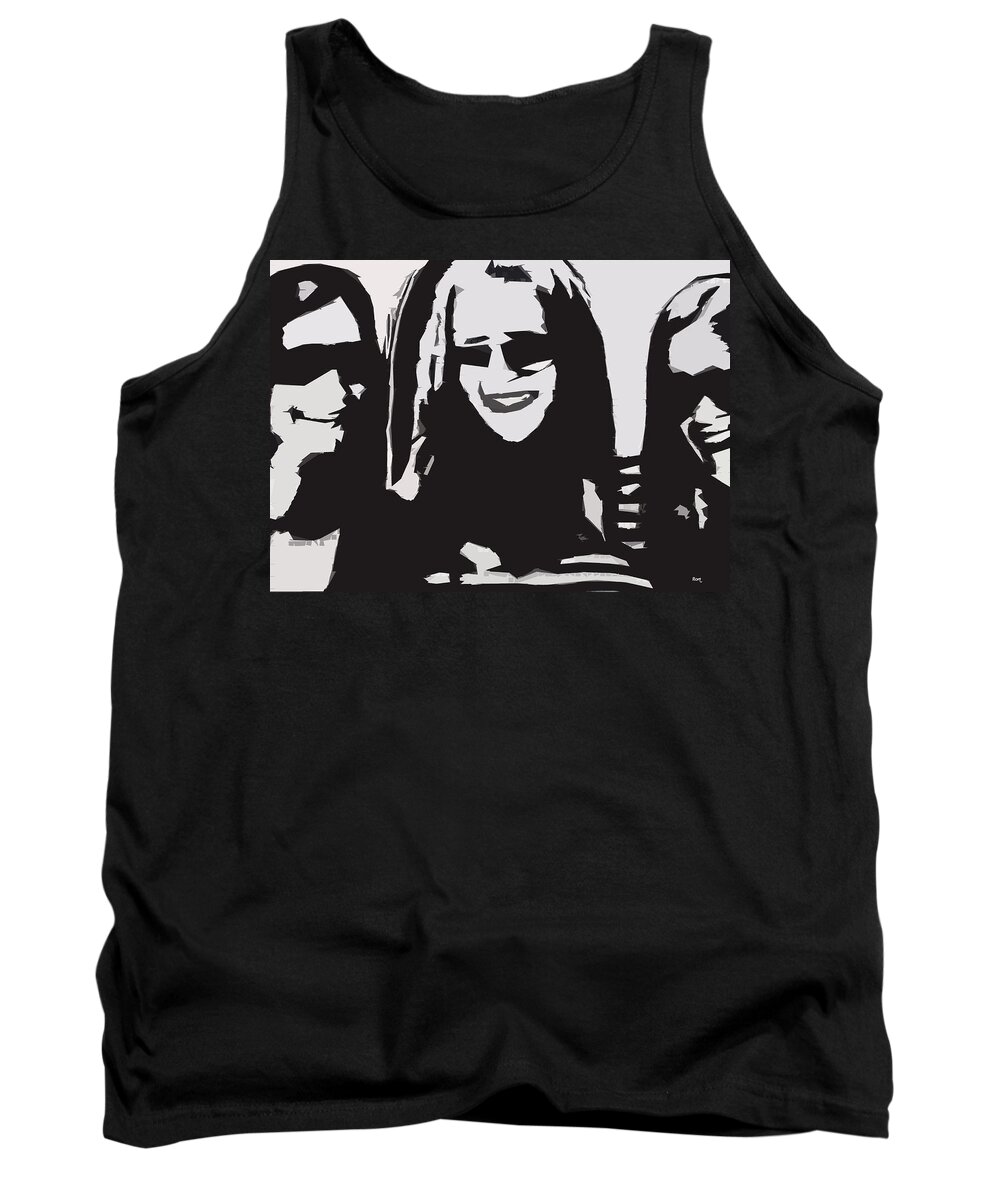 Girls Tank Top featuring the painting The Three Sisters by Robert Margetts