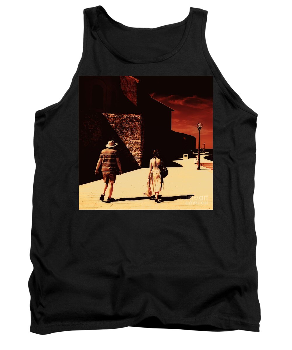 Man Tank Top featuring the photograph The walk by Nick Biemans
