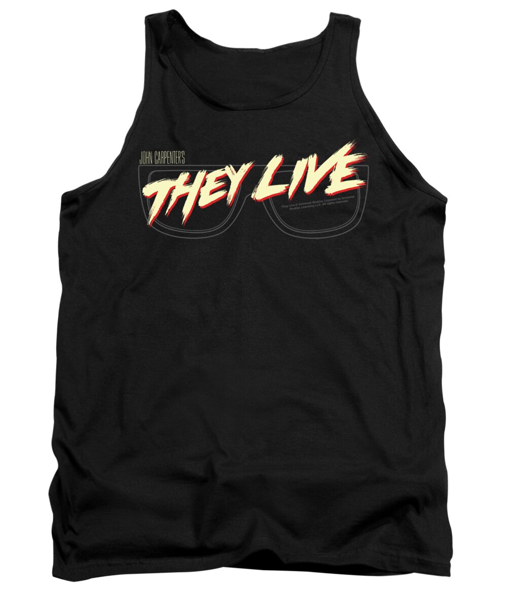  Tank Top featuring the digital art They Live - Glasses Logo by Brand A