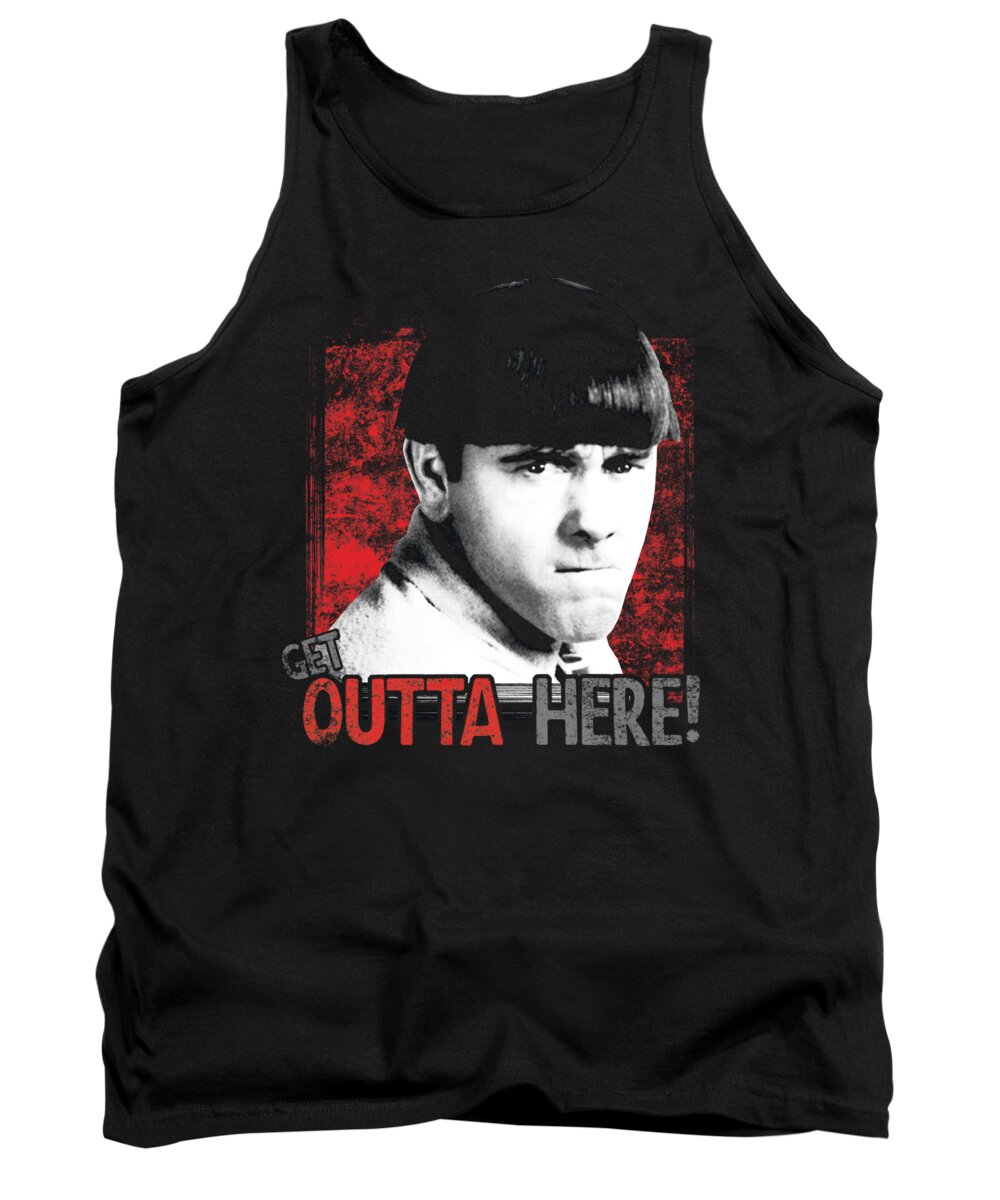  Tank Top featuring the digital art Three Stooges - Get Outta Here by Brand A