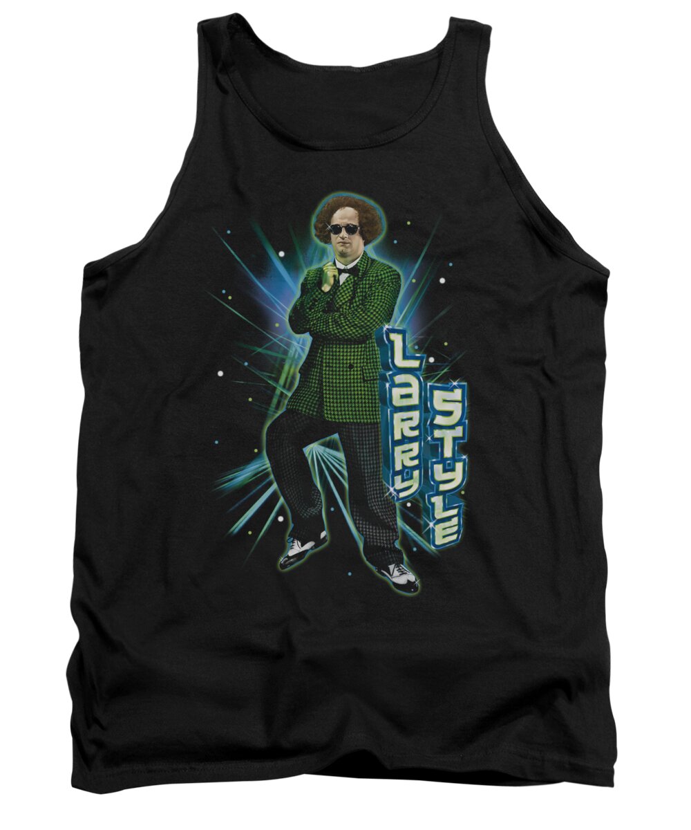 The Three Stooges Tank Top featuring the digital art Three Stooges - Larry Style by Brand A