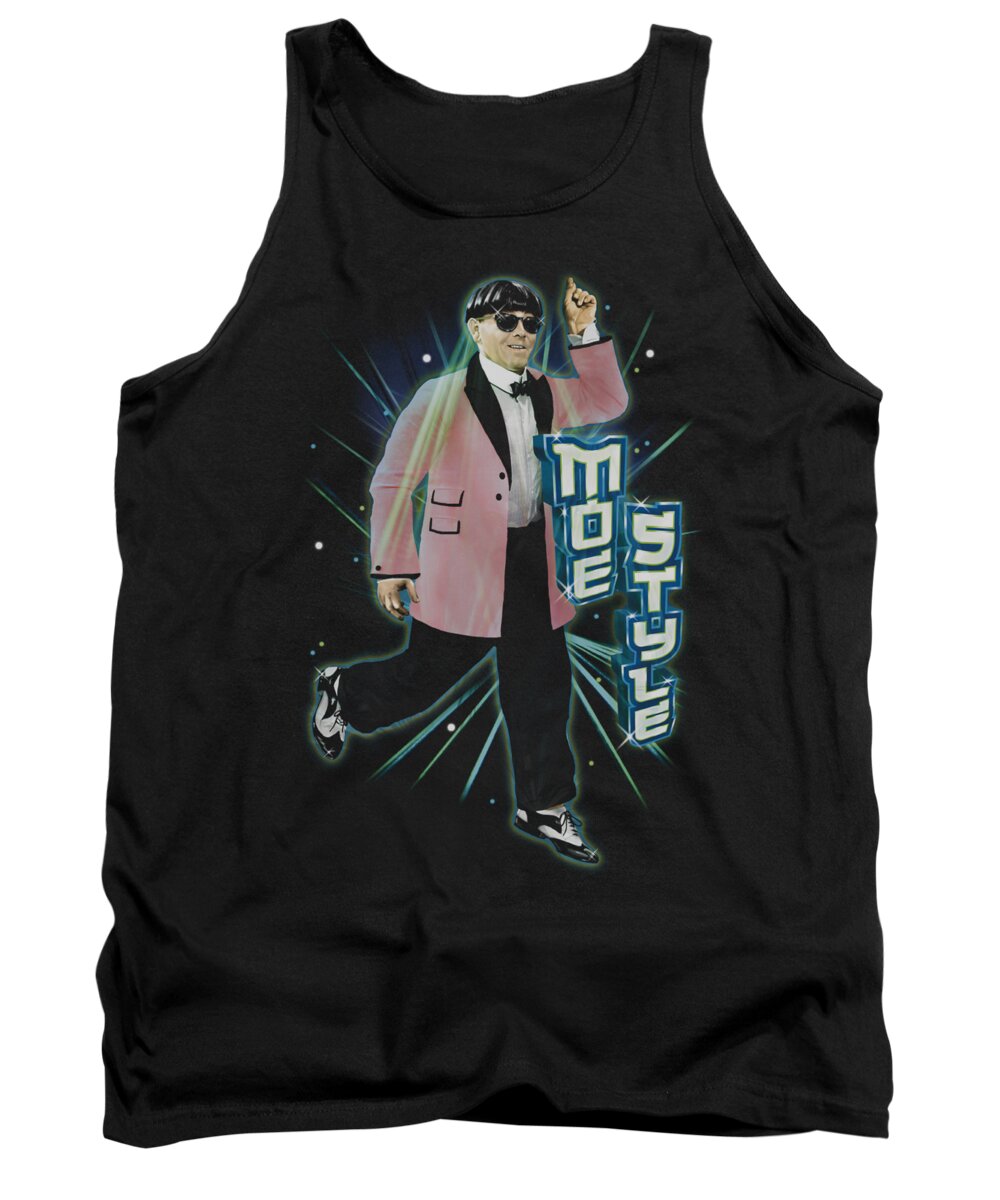 The Three Stooges Tank Top featuring the digital art Three Stooges - Moe Style by Brand A