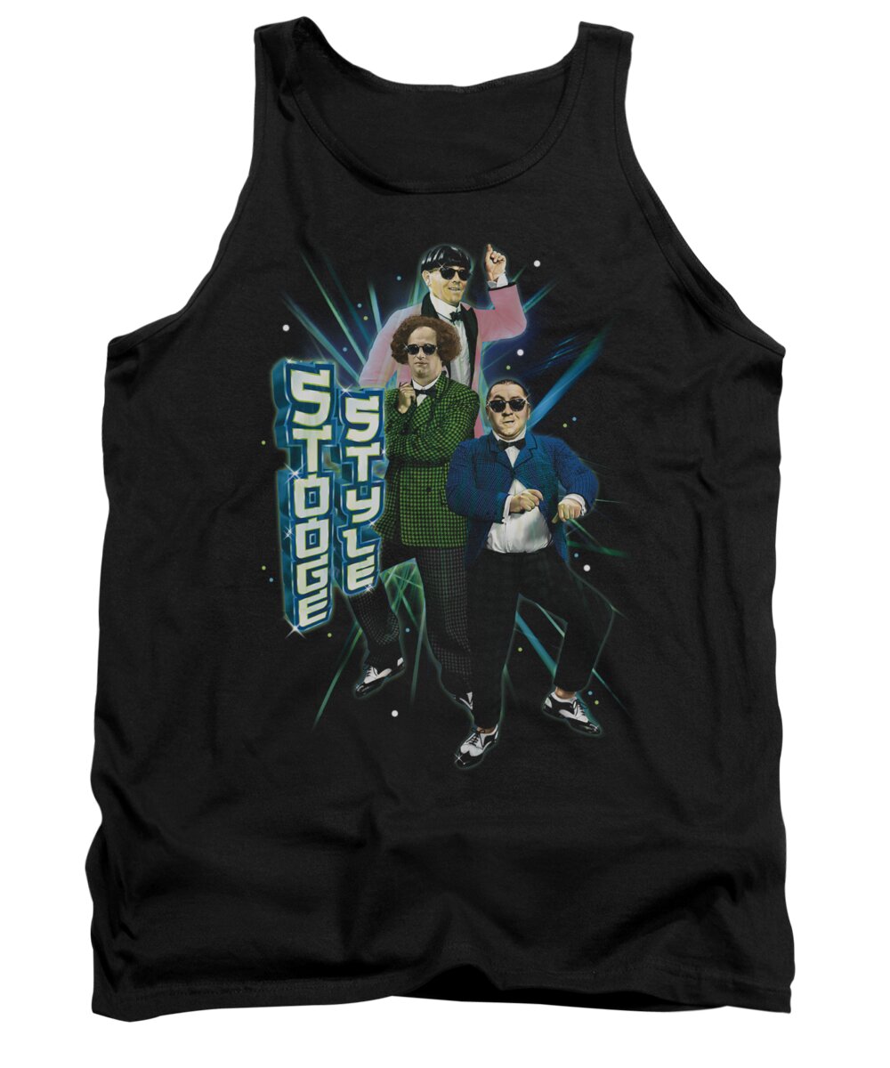 The Three Stooges Tank Top featuring the digital art Three Stooges - Stooge Style by Brand A