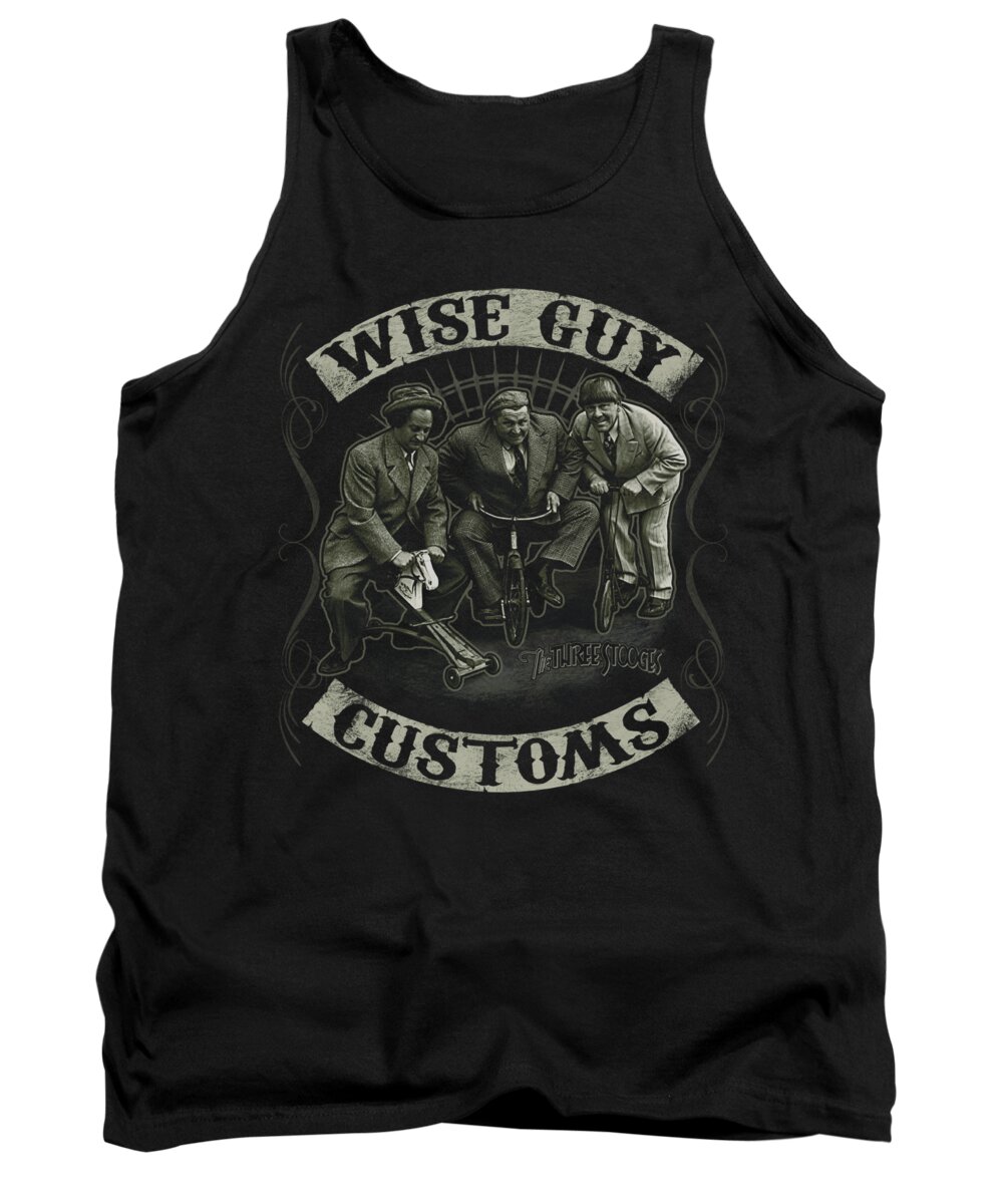The Three Stooges Tank Top featuring the digital art Three Stooges - Wise Guy Customs by Brand A