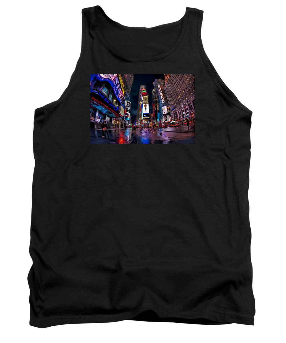 Times Square Tank Top featuring the photograph Times Square New York City The City That Never Sleeps by Susan Candelario