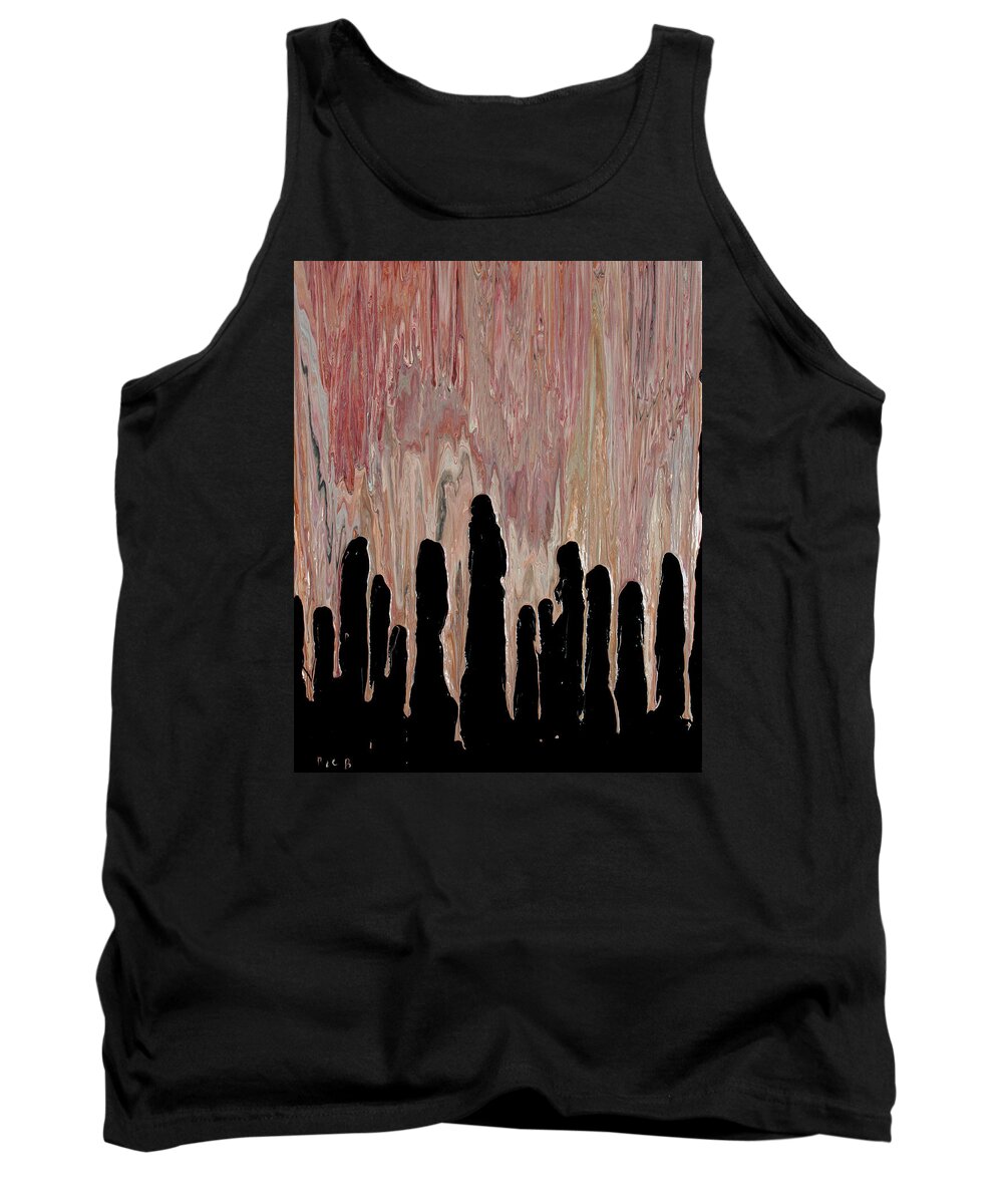Nonobjective Art Tank Top featuring the painting To Steve by Ric Bascobert