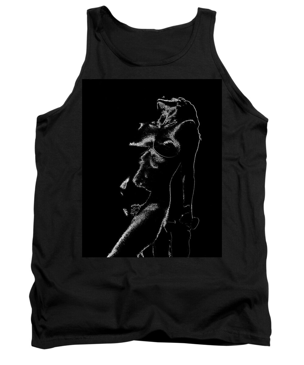 Nude Tank Top featuring the photograph Tone-Line Form by Paul W Faust - Impressions of Light