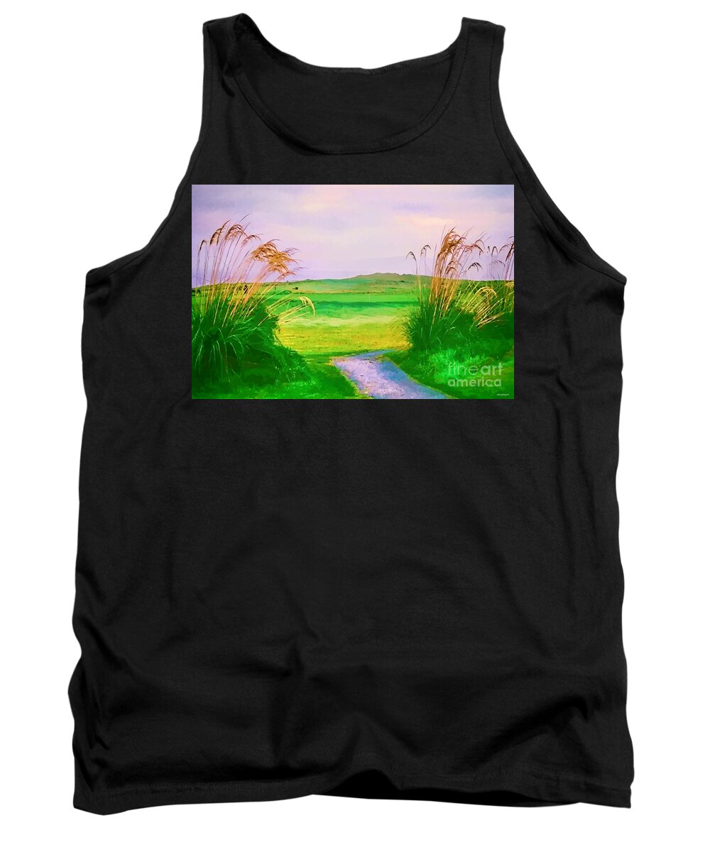 Tralee Ireland Image Tank Top featuring the photograph Tralee Ireland water color effect by Tom Prendergast